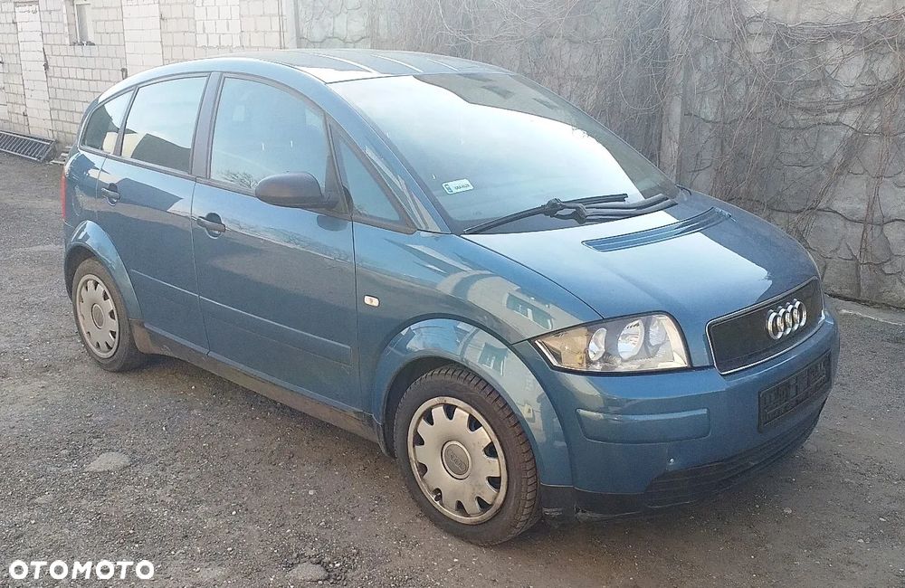 Na części Audi A2 1.4 benzyna lak. LZ5H silnik AUA skrzynia FCU maska błotnik drzwi szyba klapa zderzak lampa grill fotele kanapa deska - 5