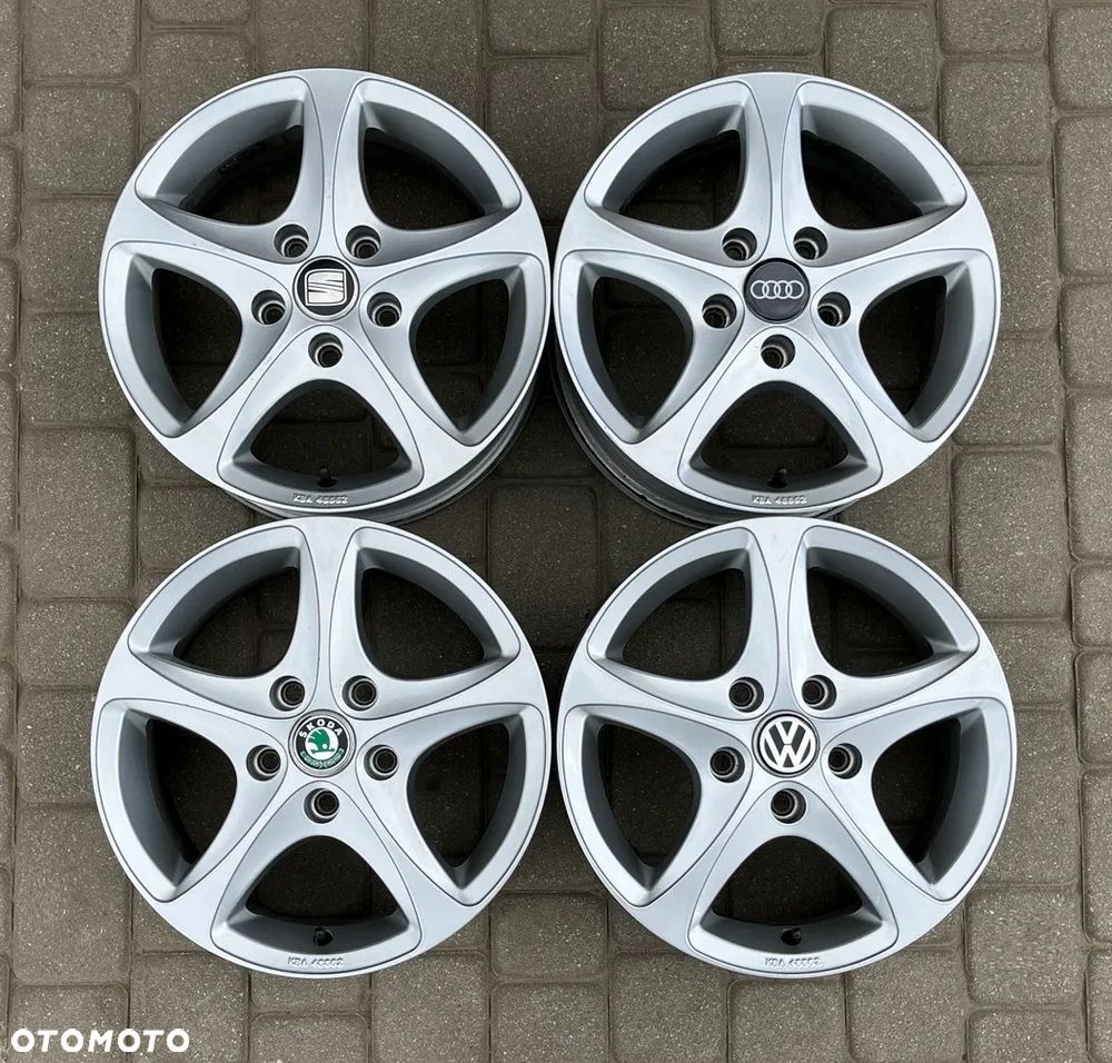 ALUFELGI 15 FELGI ALUMINIOWE ALUSY VW SKODA SEAT AUDI 5x112 ET45 6,5Jx15H2 R15 - 1