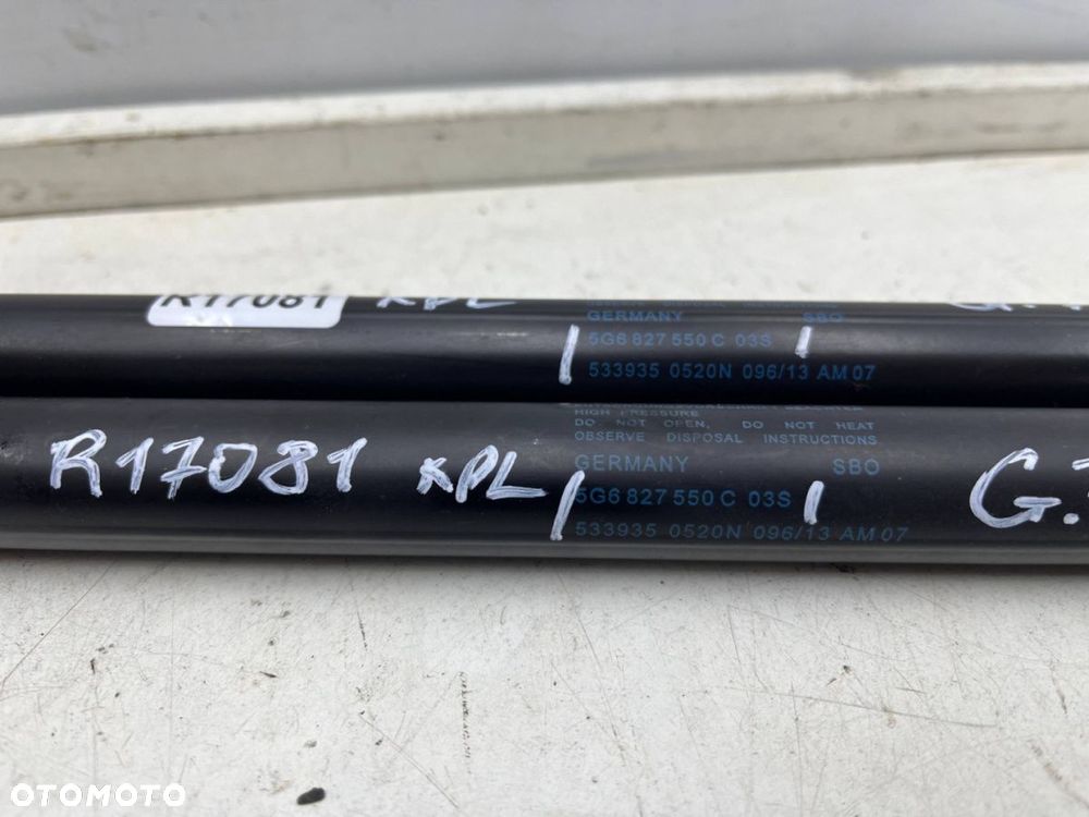 Siłownik VW Golf 7 VII 12-20r. HB 5Drzwi teleskop sprężyna gazowa bagażnika klapy KOMPLET 5g6827550c - 7