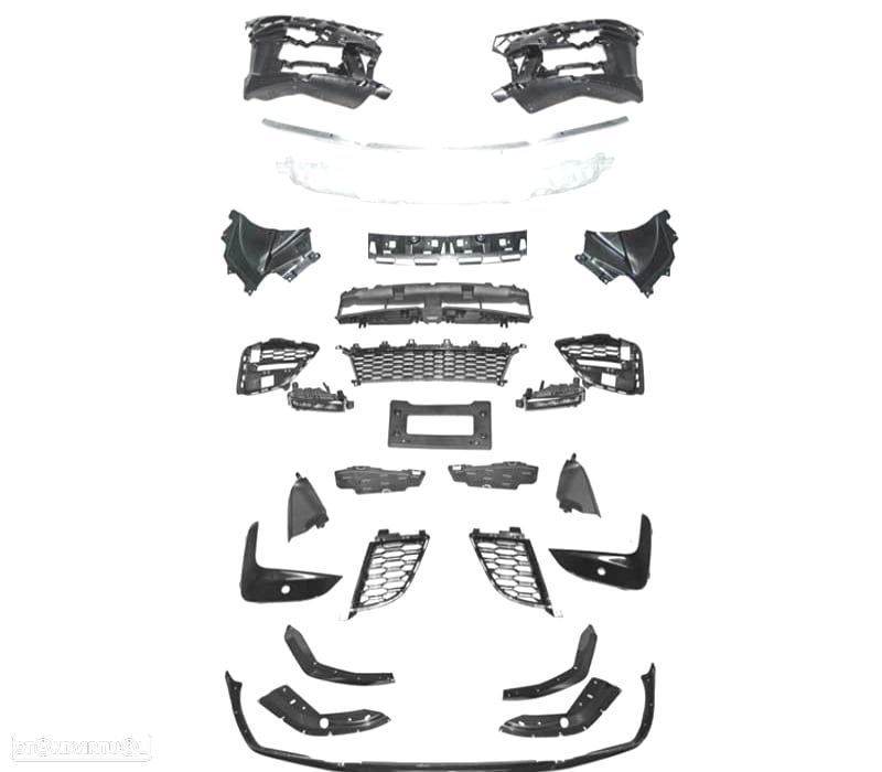 PÁRA-CHOQUES DIANTEIRO BMW G20 G21 19-22 LOOK M PERFORMANCE LIP PRETO BRILHANTE ACC PDC - 3