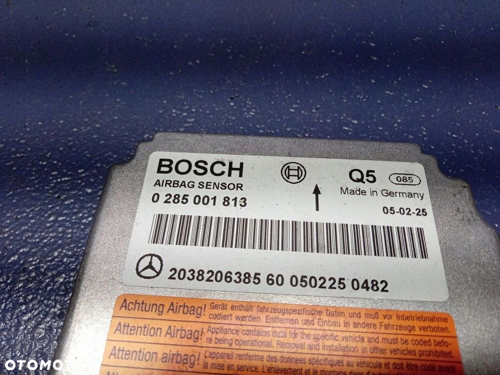 MERCEDES CLK W209 LIFT  DESKA PODUSZKI PASY KOMPLET EU  A2096800287 - 9