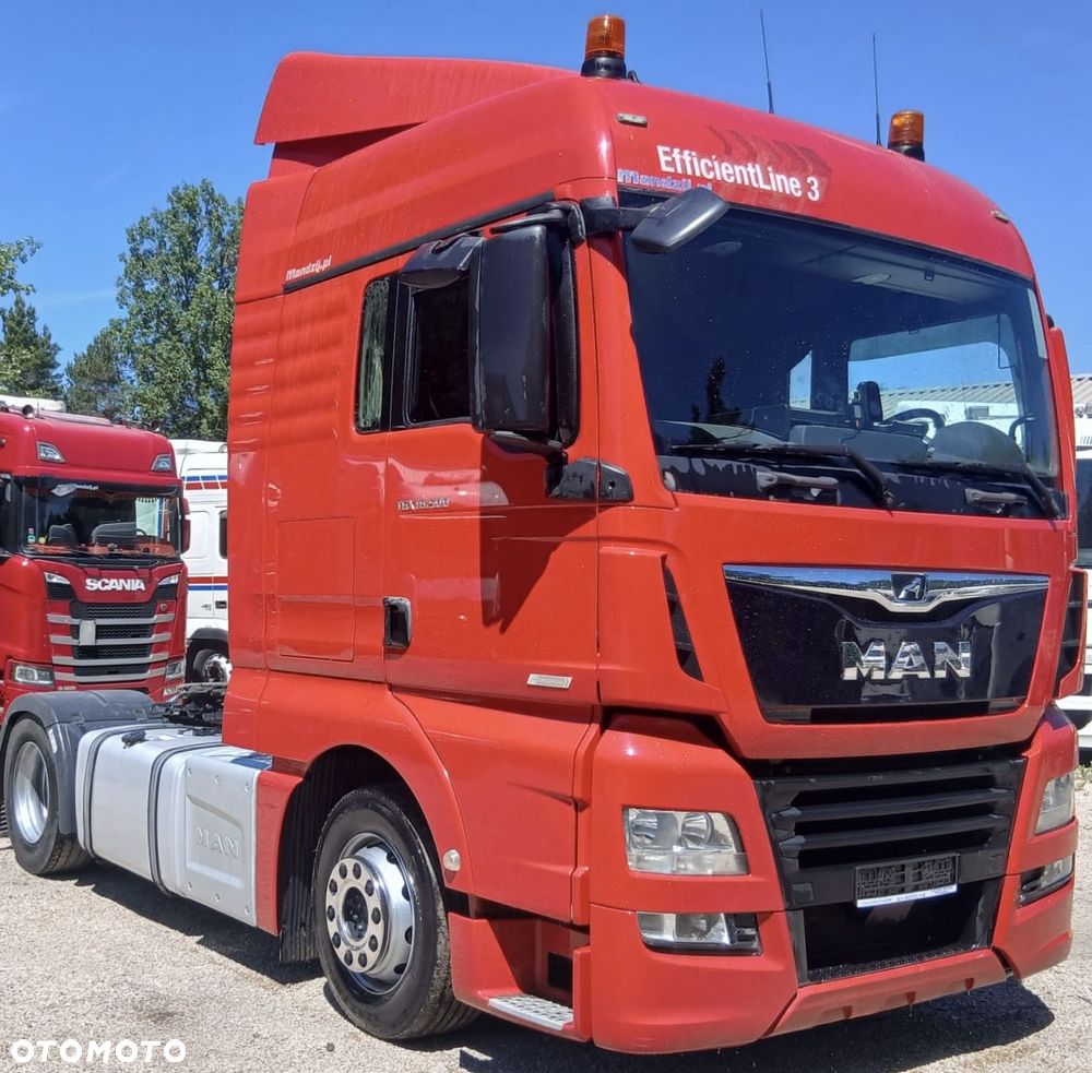 MAN TGX 18.500 XLX AUTOMAT SPOJLERY KLIMA WEBASTO OPONY:90% 698000km 2xALUTANK ACC SKÓRA NAVI EURO 6 2018 ŁADNY - 3