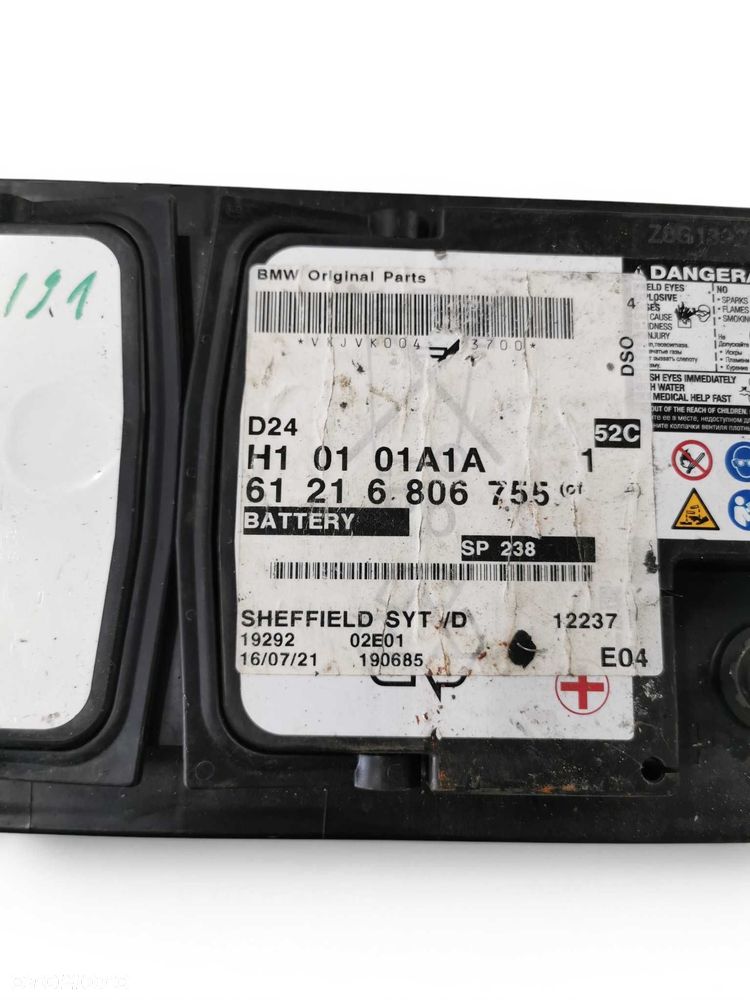 Akumulator samochodowy BMW AGM ORIGINAL 92ah 850A 2021 rok - 2