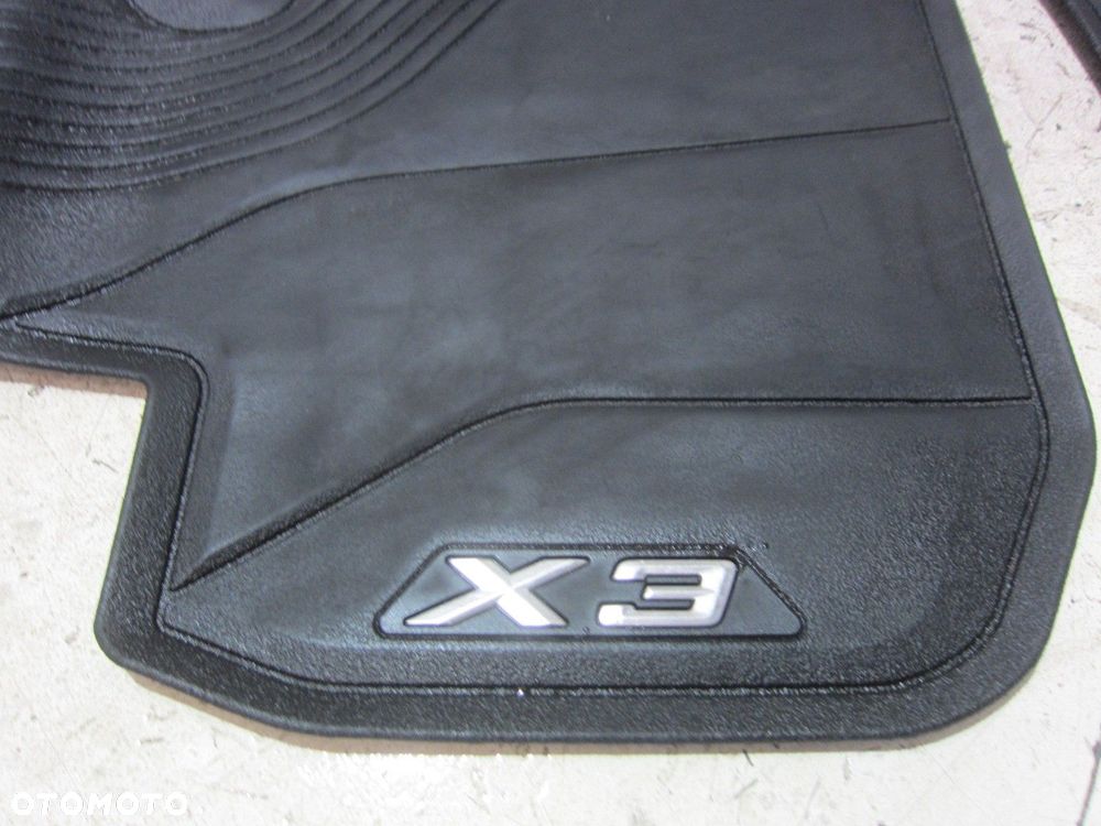 BMW X3 G01 DYWANIKI PODŁOGOWE GUMOWE CZARNE 51472450511 51472451585 - 4