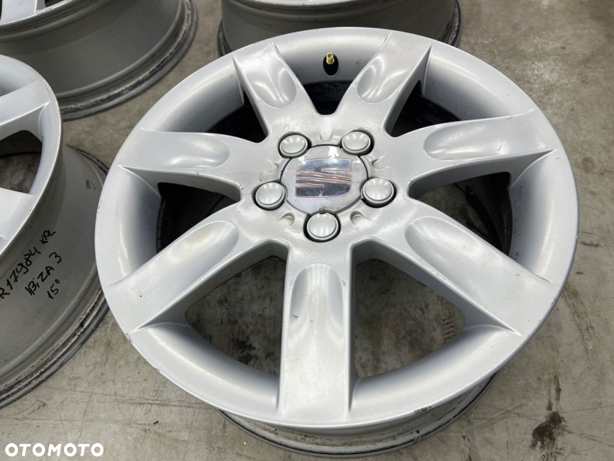 Felga Seat Ibiza 3 III 6L Cordoba II 6jx15 5x100 ET43 felgi aluminiowe 15 cali KOMPLET 6l0601025k - 11