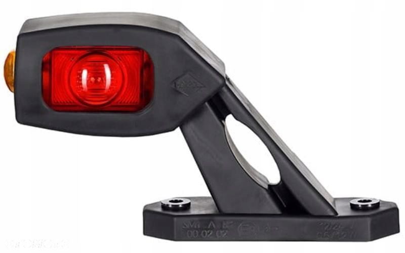 lampa obrysowa led wysięgnik ukośny krótkim 12/24v lewa polski produkt - 1