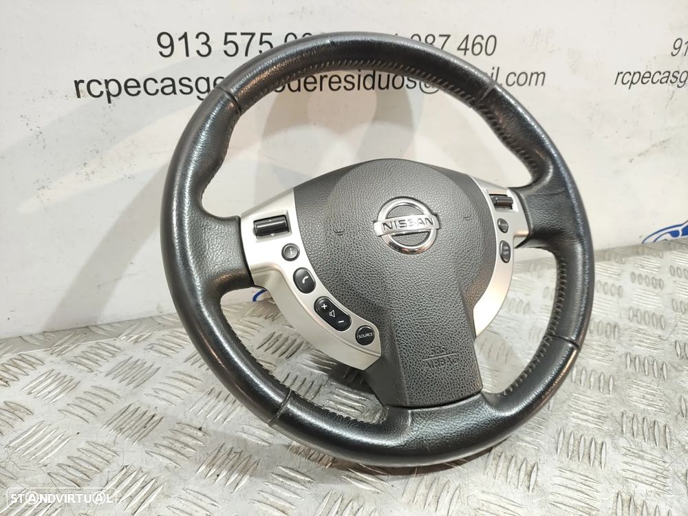 Volante completo em pele original Nissan Qashqai J10 com comandos multifunções - 3