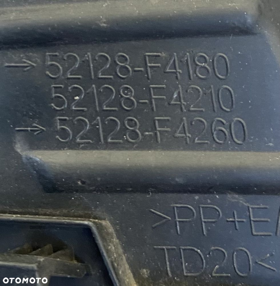 TOYOTA CHR C-HR ORYGINALNA ! ! ! Z otworem na PDC LEWA KRATKA ZAŚLEPKA RAMKA OSŁONA OBUDOWA HALOGENU NA HALOGEN kratka zderzaka przedniego w zderzak przedni lewy przód CH-R 52128-F4180 52128F4180 lift - 4