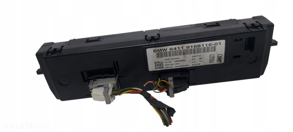 Bmw E81 E82 E87 E88 E90 E84 Panel Sterowania Nawiewu Klimatyzacji 9168116 - 4