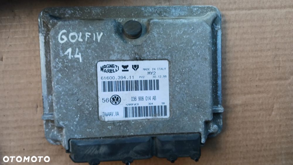 Zestaw startowy sterownik silnika Volkswagen Golf 4 1,4 16v 036906014AB stacyjka zegary 1J0919861 - 2