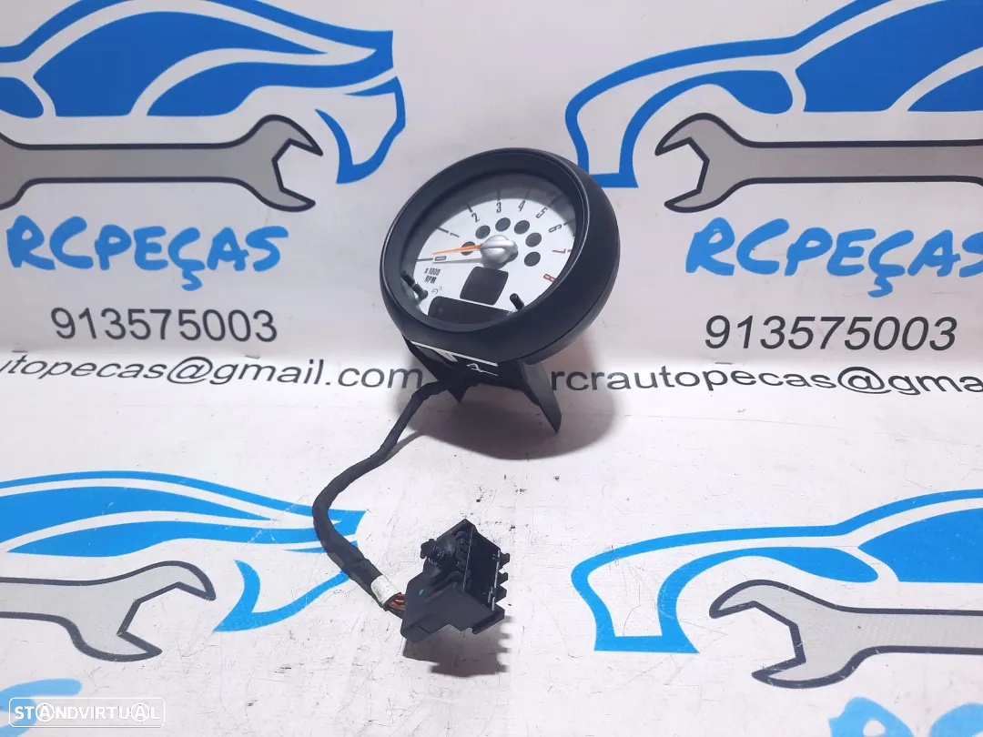QUADRANTE MOSTRADORES ROTAÇÕES MINI COOPER R56 6210927555902 62109275559 927555902 9275559 R55 CLUBMAN R57 CABRIO R58 COUPE R59 ROADSTER R60 COUNTRYMAN R61 PACEMAN - 2