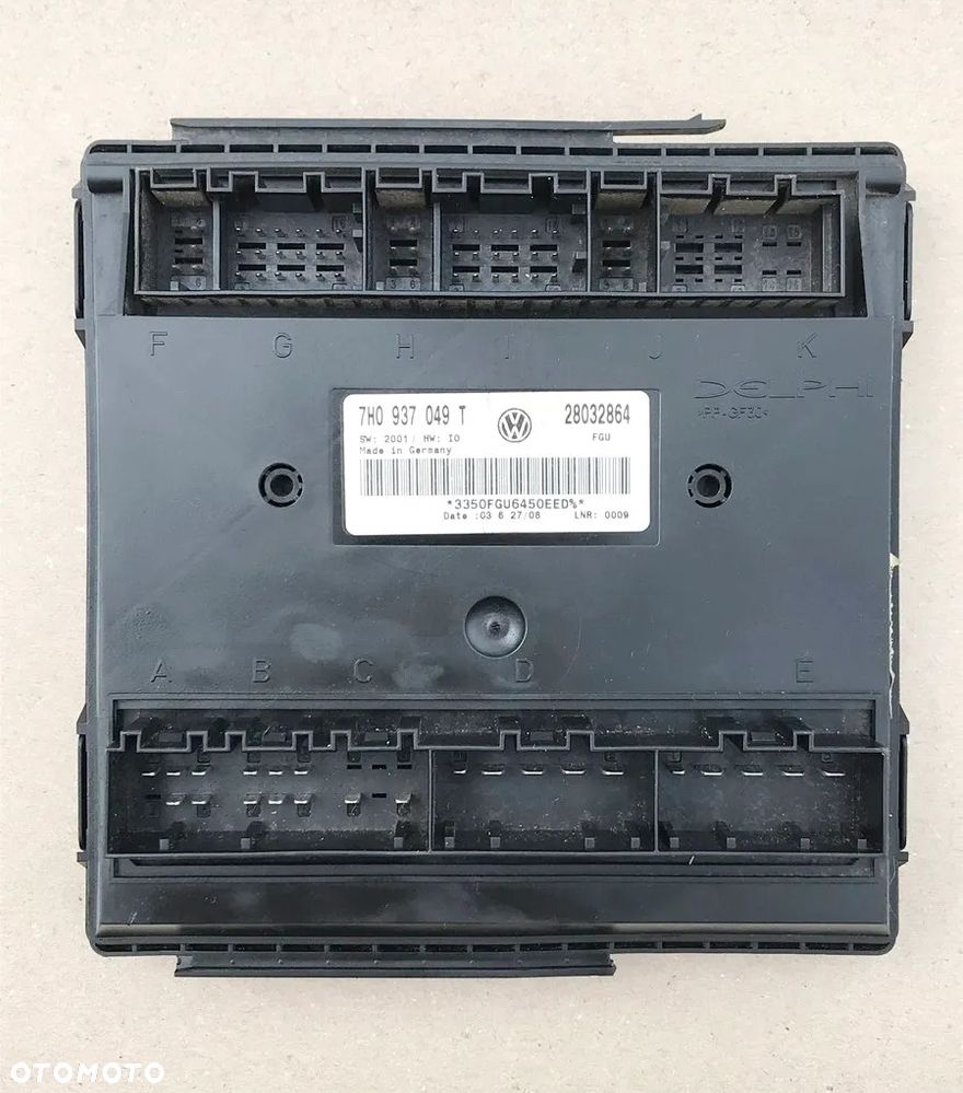 STEROWNIK MODUŁ KOMFORTU 7H0937049T VW T5 CARAVELLE DOKA MULTIVAN TRANSPORTER - 1
