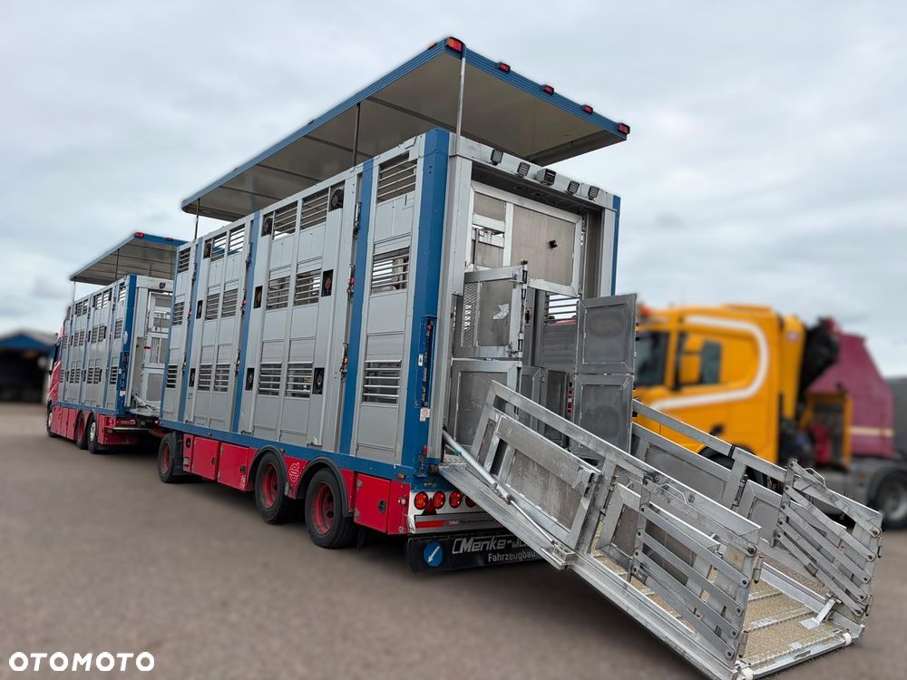 Volvo FH 500 GLOBETROTTER XL 6x2 | MENKE 3-POZIOMY | KOMPLETNY ZESTAW DO TRANSPORTU ZWIERZĄT - 8