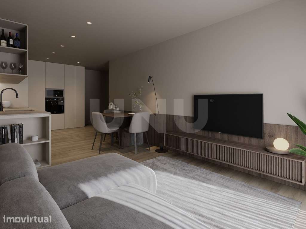 Apartamento T1 COM VARANDA E VISTA PARA PISCINA à venda no Acrescen... - Grande imagem: 2/15