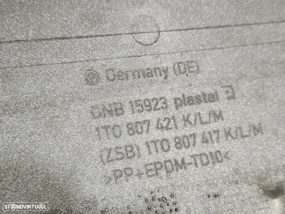 Parachoques Traseiro Tras Volkswagen Touran 1T3 2° Facelift com Sensores de Estacionamento Original - 8