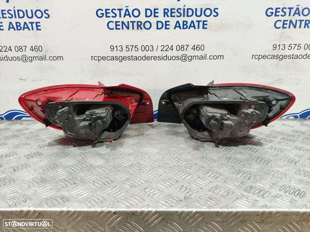 Conjunto Farolins Led Tras Traseiro Direito Esquerdo Seat Ibiza 4 IV 6J Facelift 3 Portas Original - 6