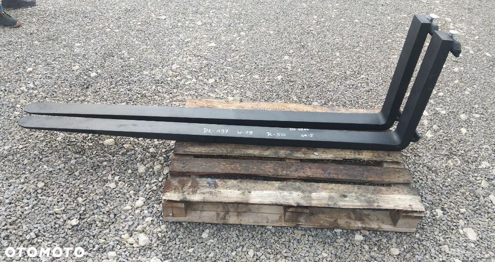 Widły 200 cm 2 m bez karetki Grubość 5 cm [OS 1504] - 1