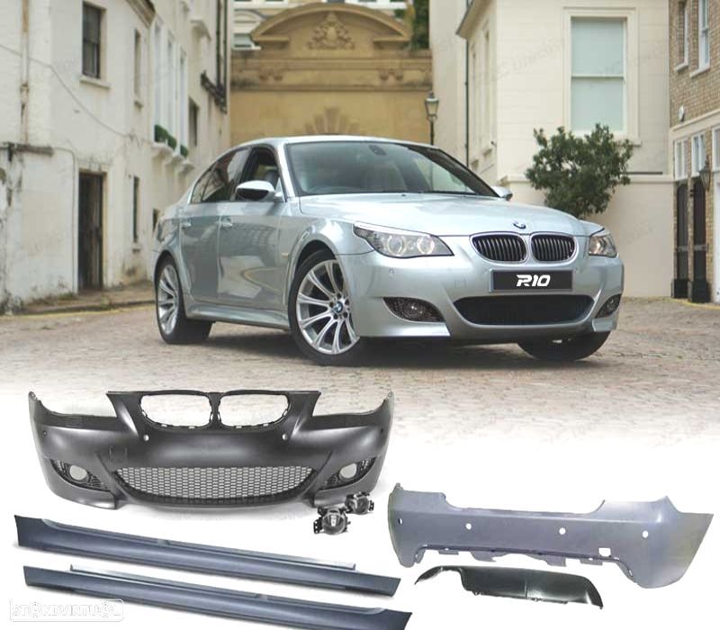 KIT CARROÇARIA BMW E60 03-07 COM PDC E NEVOEIROS - 1