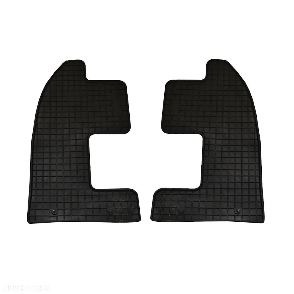 Set covorase auto din cauciuc Seat Alhambra 2 Vw Sharan 2 2010- Randul Al Treilea de scaune, presuri BestAutoVest, negre, 2 buc. - 1