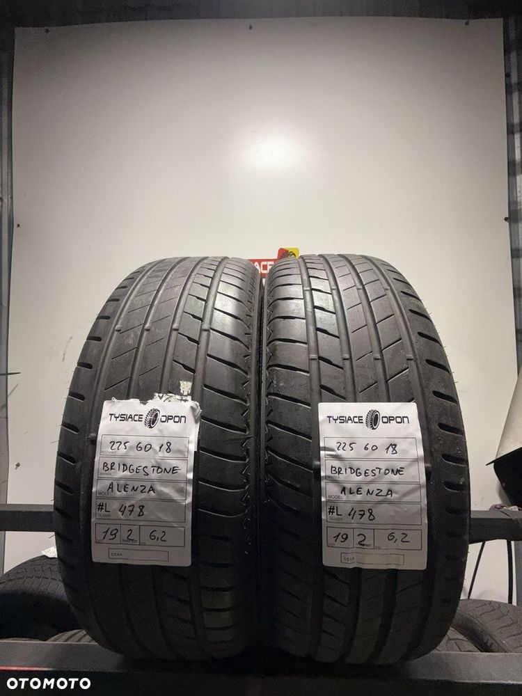 Opony letnie Bridgestone 225/60 R18 Alenza komplet 2szt #L478 - 1