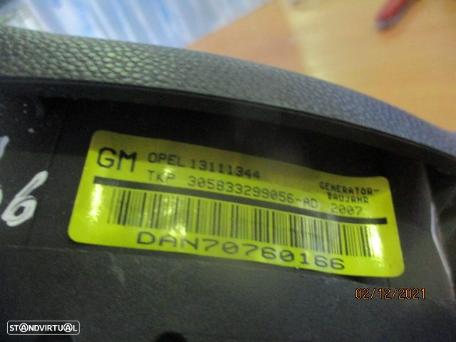 Airbag Condutor 13111344 OPEL ASTRA H 2006 OPEL ASTRA H 2007 1.3 CDTI 90CV 5P CINZA - 4