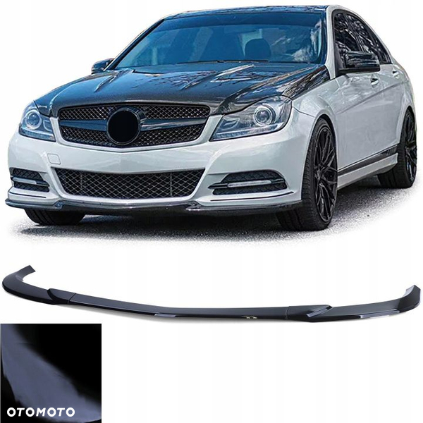 SPOILER DOKŁADKA ZDERZAKA MERCEDES C W204 POŁYSK