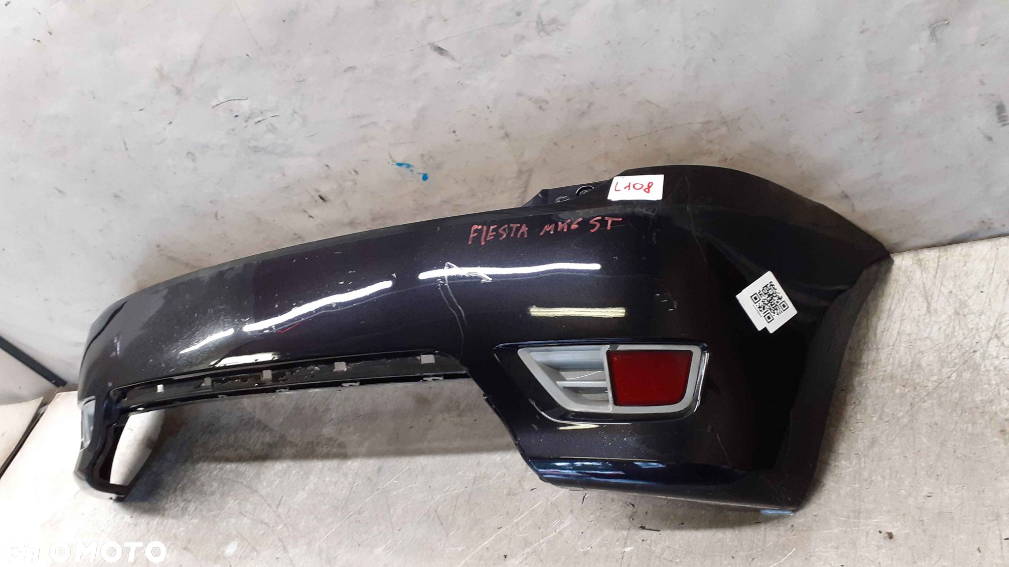 } ZDERZAK TYŁ TYLNY FORD FIESTA MK.6 6 VI ST D2 CZARNY - 3
