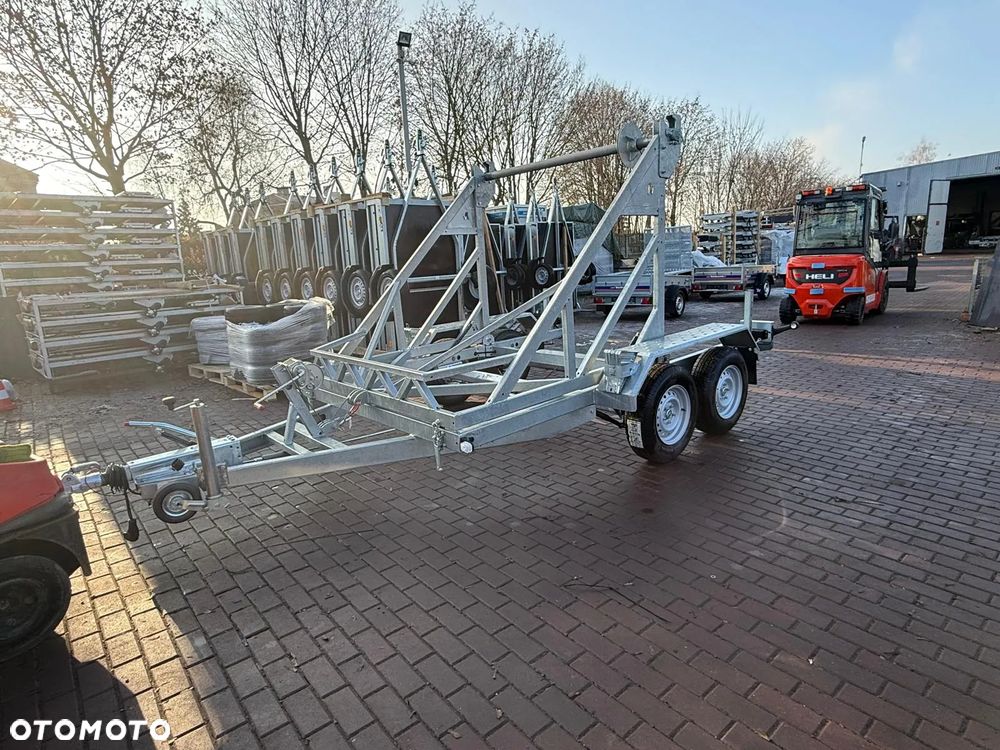 Niewiadów Przyczepa kablowa do przewozu szpuli bębna Niewiadów KB-35 średnica bębna 260cm 3500kg - 3