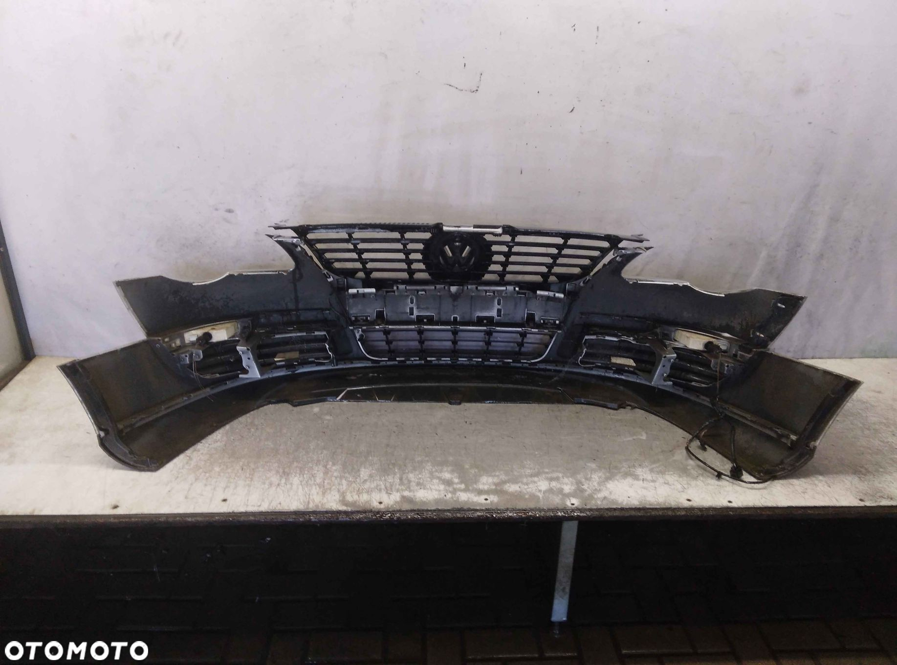 ^ ZDERZAK PRZÓD PRZEDNI VW VOLKSWAGEN PASSAT B6 LA7W SREBRNY - 7