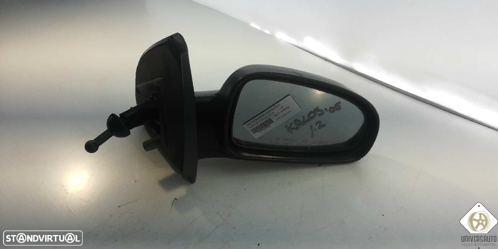 ESPELHO RETROVISOR DIREITO CHEVROLET AVEO / KALOS FASTBACK 2006 - 2