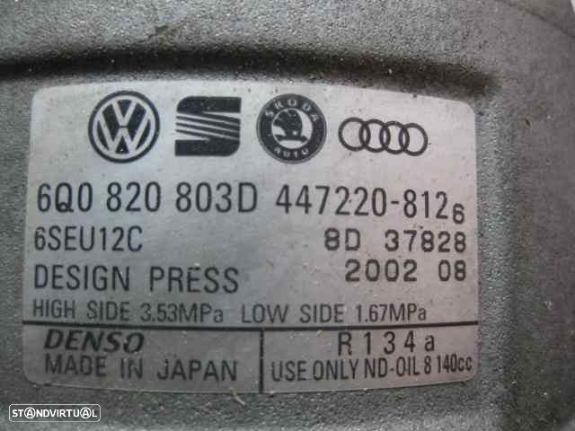 COMPRESSOR AR CONDICIONADO VOLKSWAGEN POLO 2003 -6Q0820803D - 4