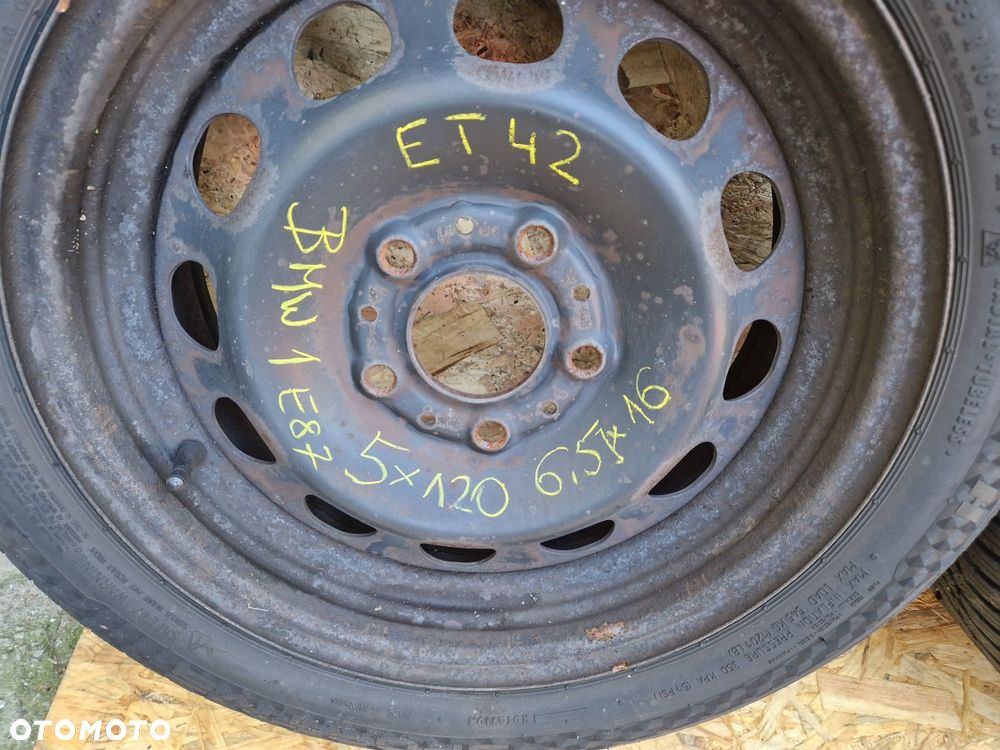 BMW 1 E87 5X120 FELGI STALOWE 6,5x16 195/55 R16 - 4
