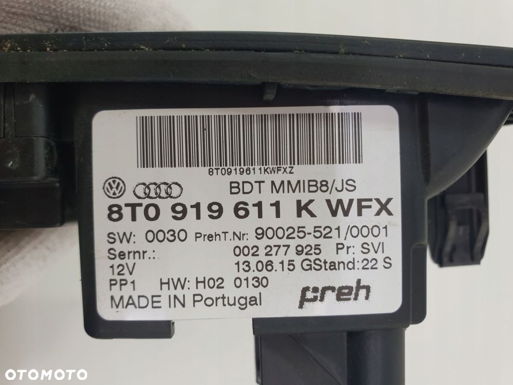 AUDI A4 B8 PANEL STEROWANIA NAWIGACJI MMI RADIA 8T0919611K - 3