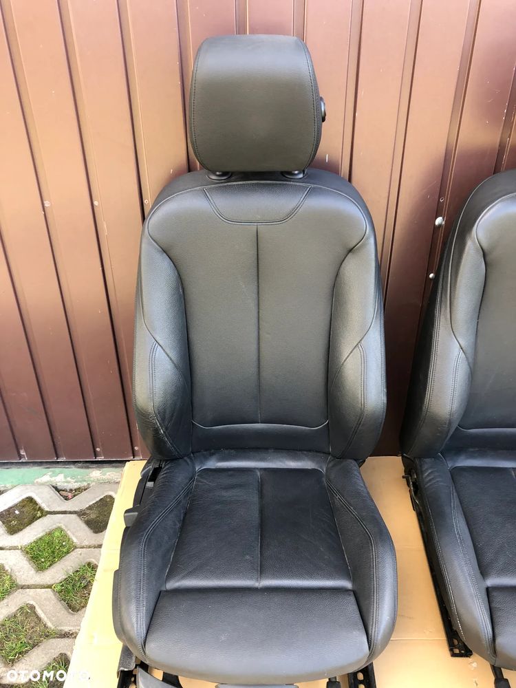 BMW F30 F31 F20 M-PAKIET GRZANE FOTEL LEWY PRAWY CZARNA SKÓRA - 2