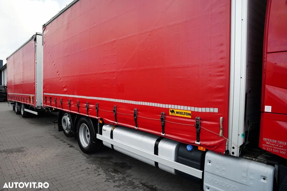 Volvo FH 460 / COMBINAȚIE TANDEM / 120 M3 / TRANSITION / I-SAVE / I-PARK COOL / PUNTE RIDICATĂ / DIRECȚIE / WIELTON / CORTINĂ ARMATĂ - 17