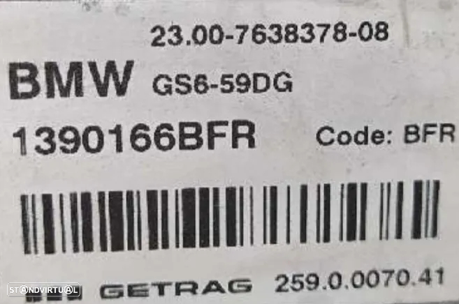 Caixa Velocidades Mini Cooper D Clubman (F56) 1.5d GS6-59DG Ref.BFR BAL - 2