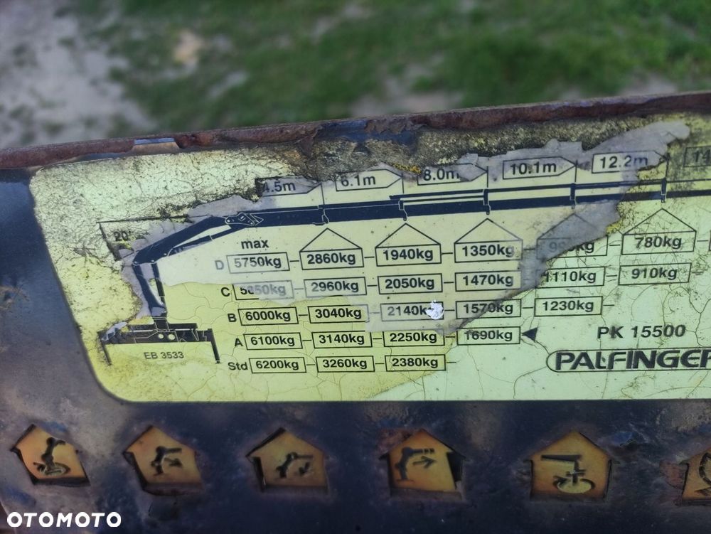 Żuraw HDS manipulator Palfinger PK15500 - 6