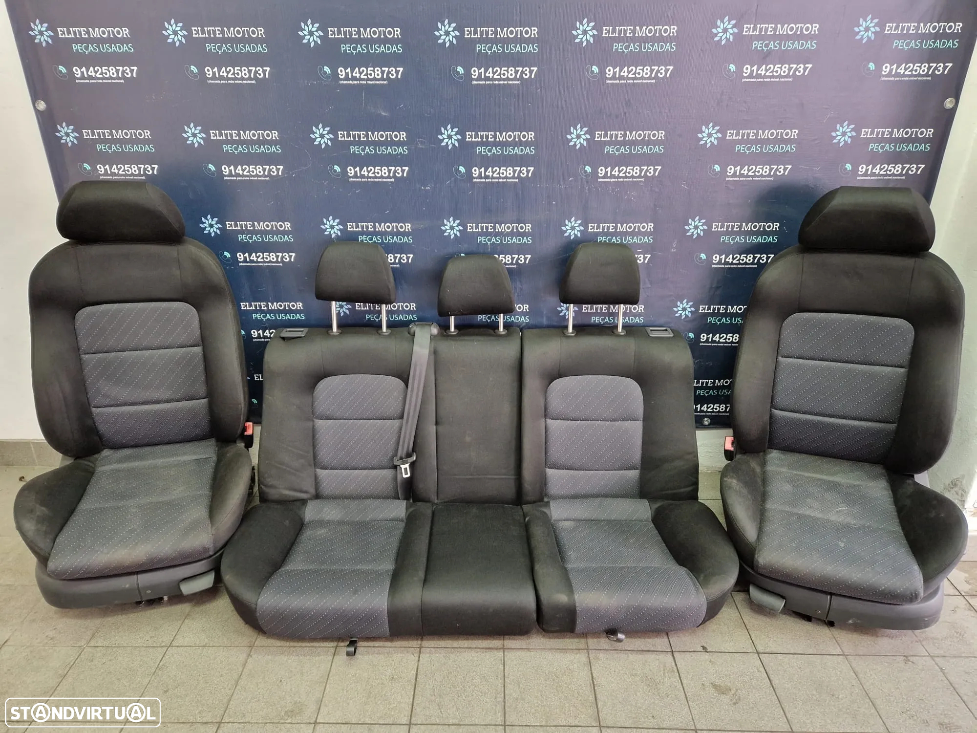 Jogo de bancos usados SEAT LEON 1M FR TOLEDO tecido - 3
