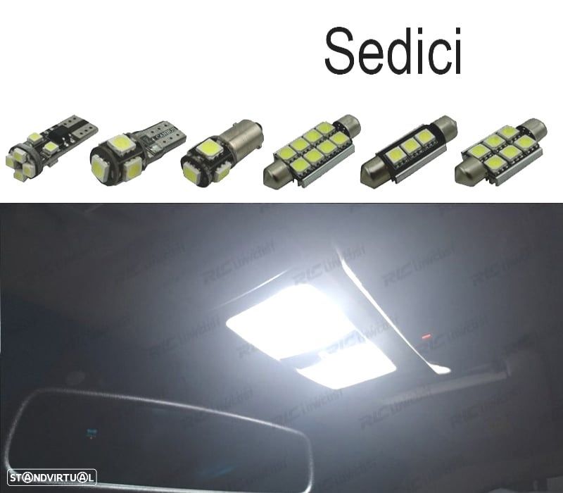 KIT COMPLETO 5 LAMPADAS LED INTERIOR PARA FIAT SEDICI 06-14 - 1