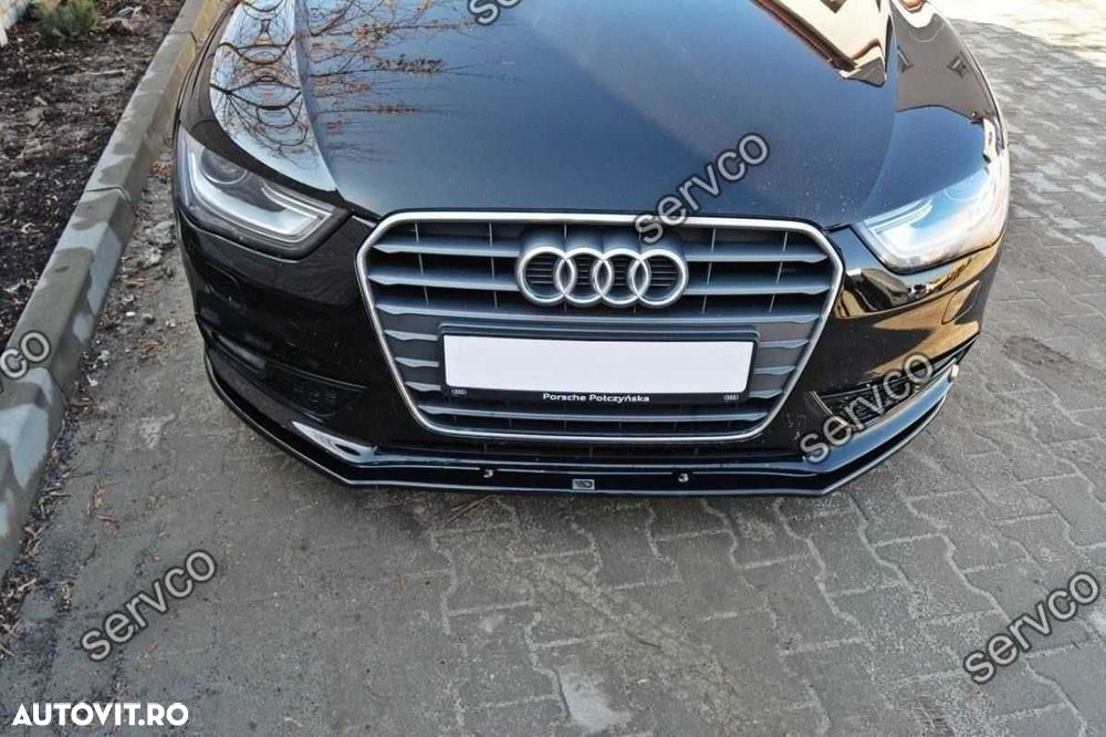 Prelungire splitter bara fata Audi A4 B8 2011-2015 v4 - Maxton Design - 3