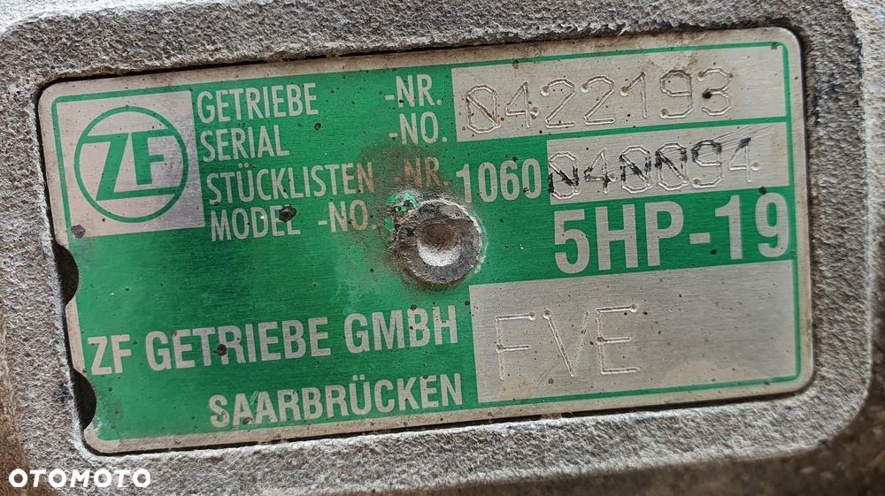 SKRZYNIA BIEGÓW FVE 5HP-19 VW PASSAT B5 W8 - 7