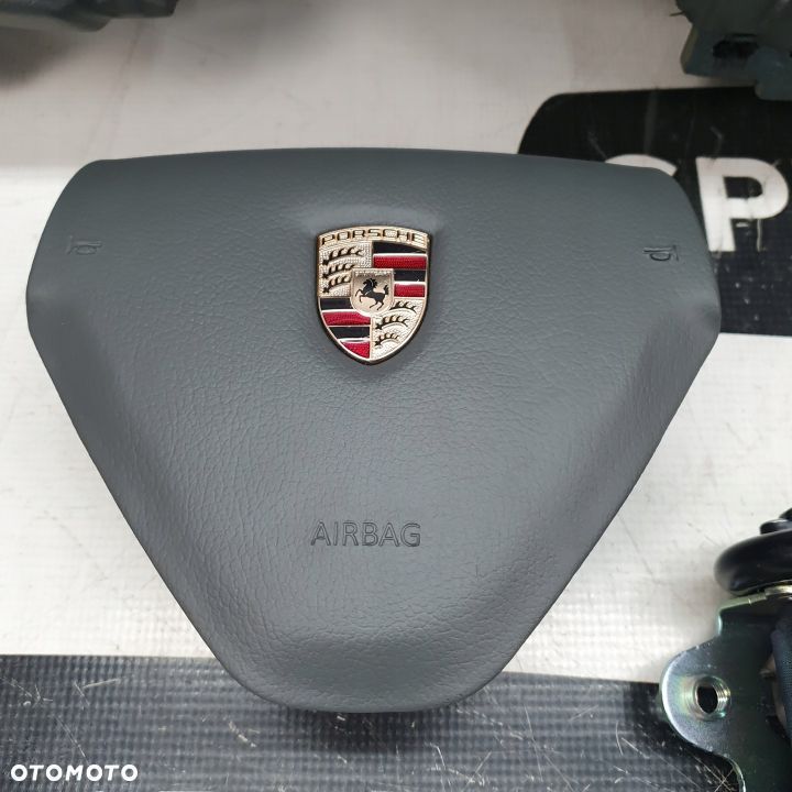 PORSCHE 997 DESKA ROZDZIELCZA KONSOLA KOKPIT PULPIT PODUSZKI AIRBAG AIR BAG PASY KIT SET - 6