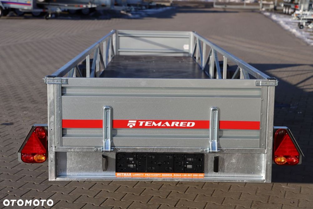 TEMARED Przyczepa dłużycowa 606x122x40cm Podłoga sklejka, 2 osie DMC 750kg - 5
