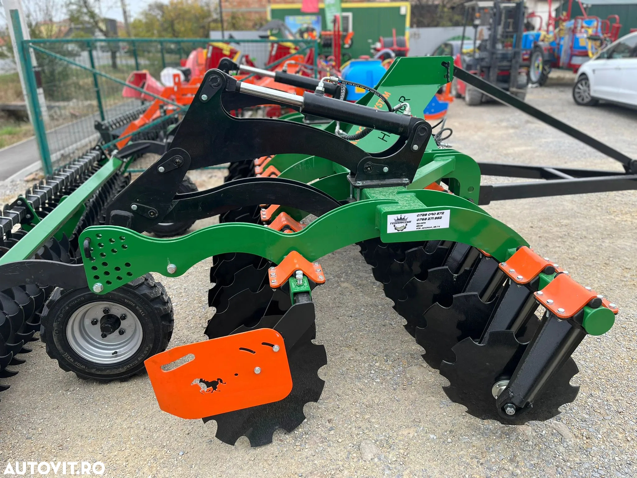 Terraking HummeR Disc cu talere independente TRACTAT PE ROTI - 4
