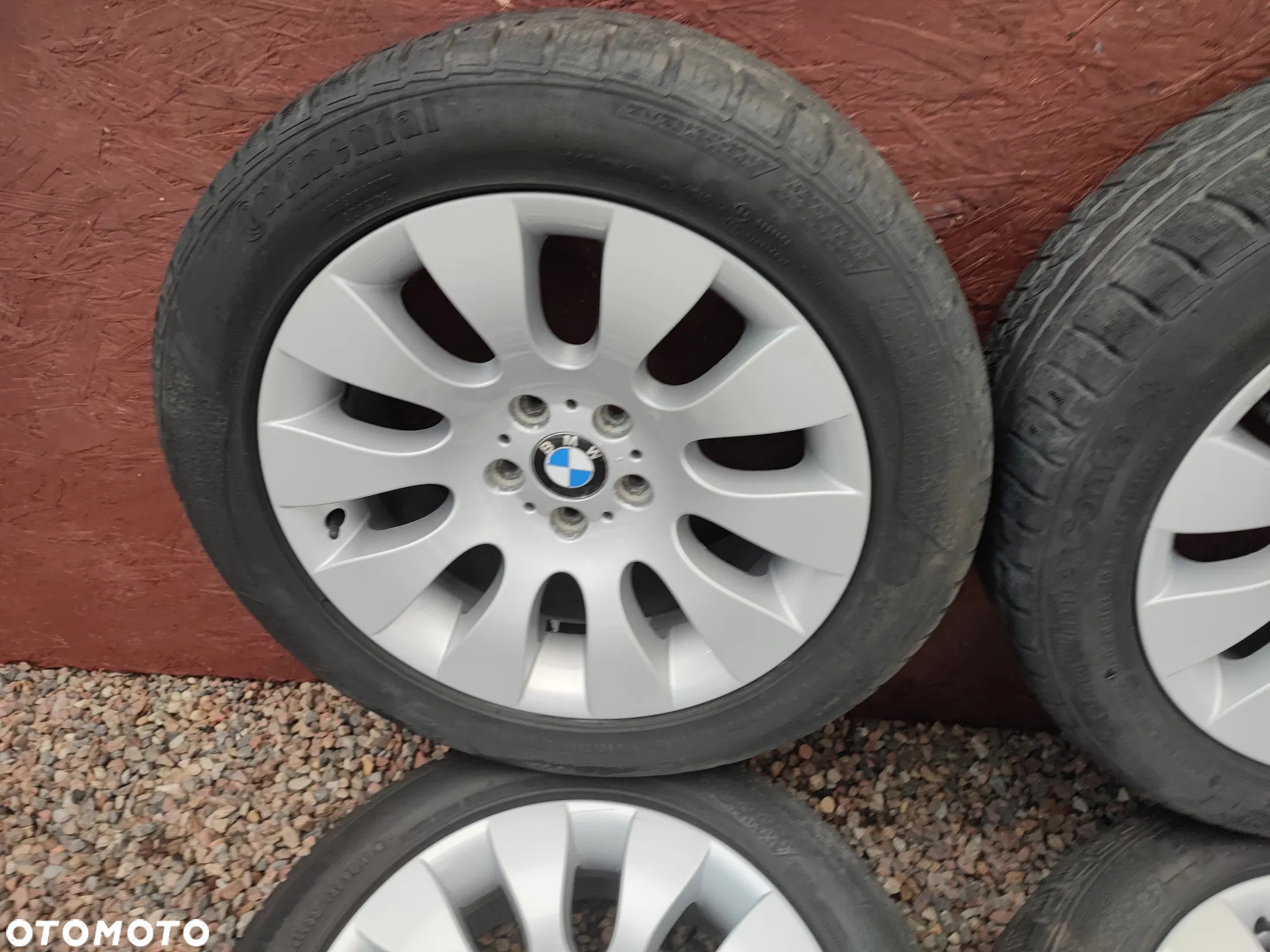 BMW E39 / E38 / X5 / X3 / E60 / E65 / E65 ORYGINALNE ALUFELG STYLINGI 91 8Jx18" ET24 + OPONY ZIMA CONTINENTAL 245/50/R18 O NR. 36 11 6 753 237 OEM W DOBRYM STANIE - 9