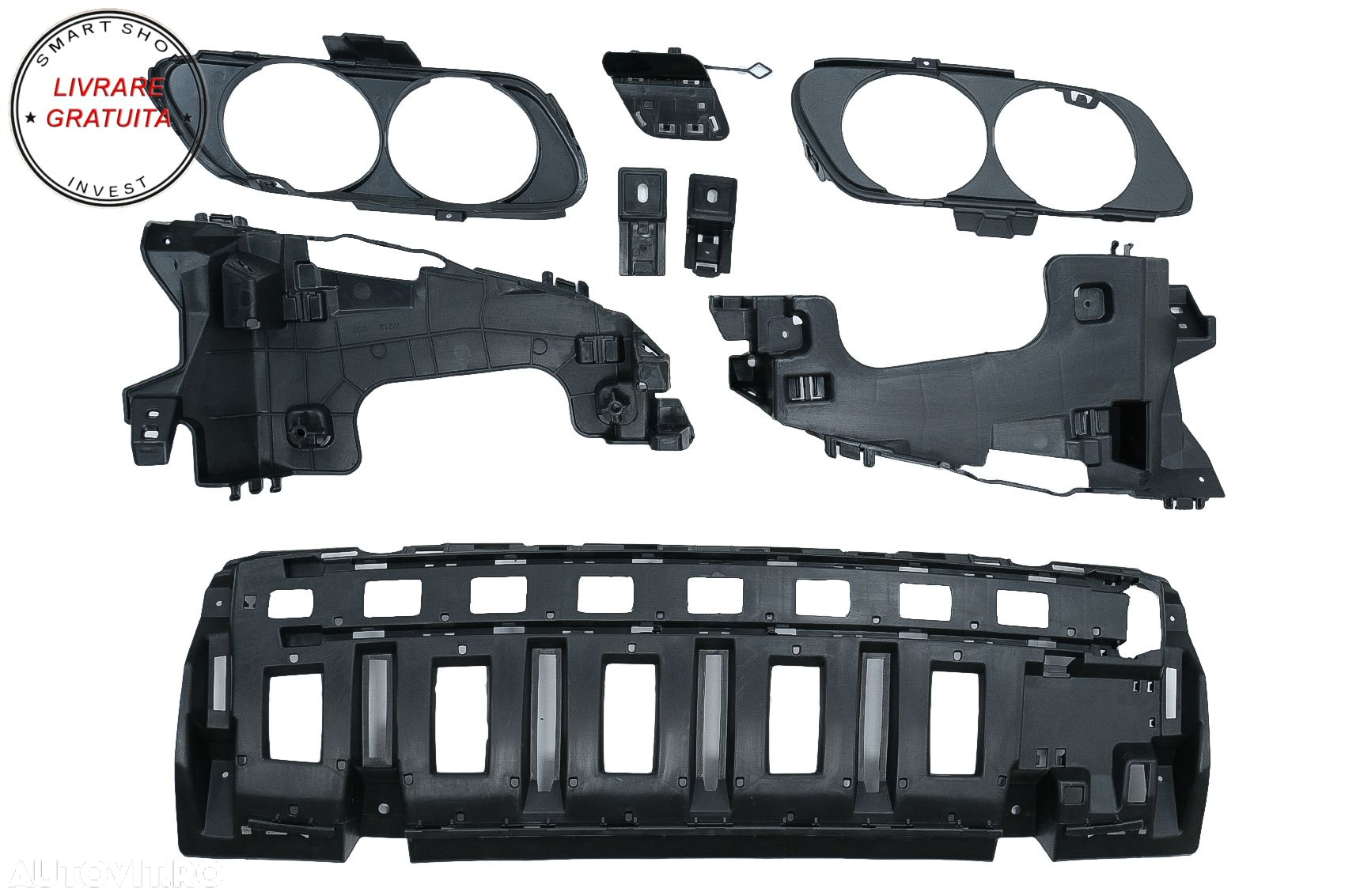 Difuzor Bara Spate cu Ornamente Toba Mercedes E-Class W213 (2016-2019) E53 Design - livrare gratuita - 11