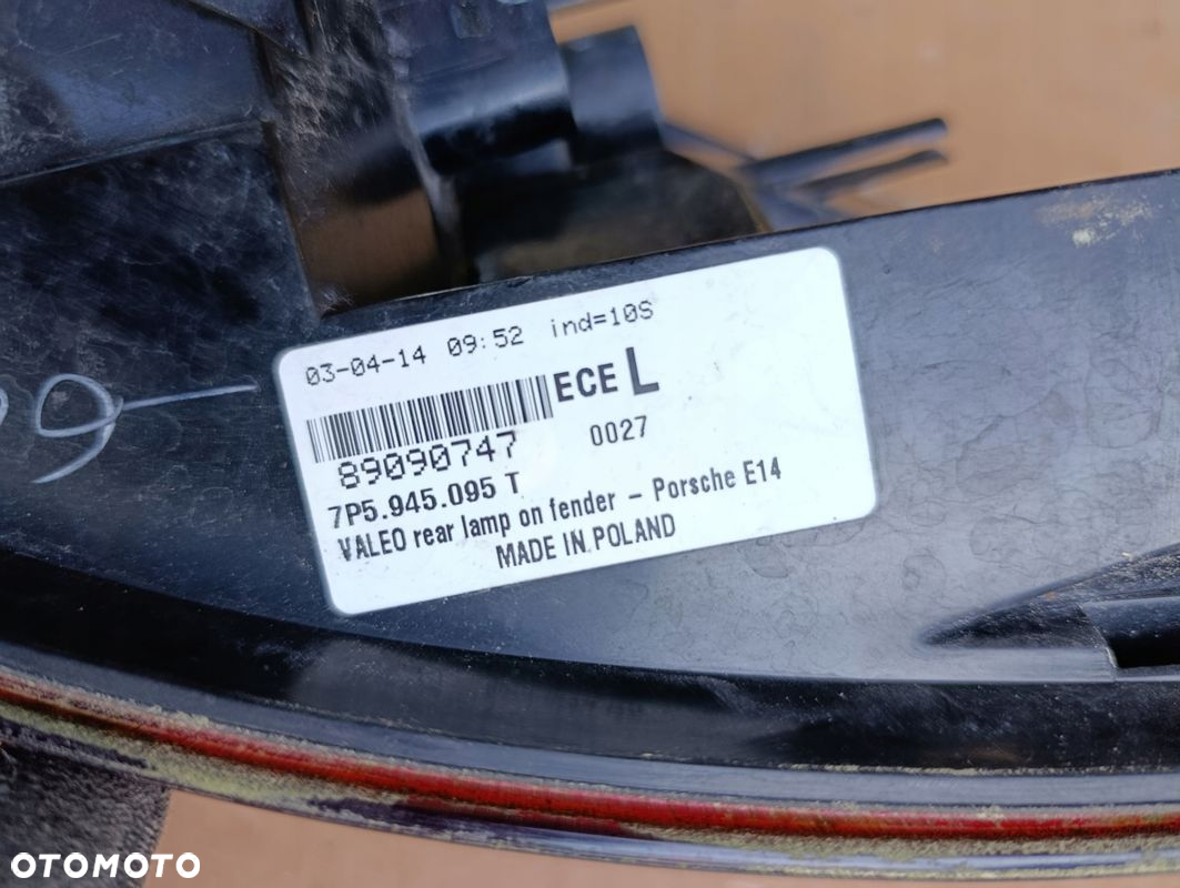 PORSCHE CAYENNE II 2 7P LAMPA LEWA TYŁ TYLNA EUROPA 7P5945095T - 3