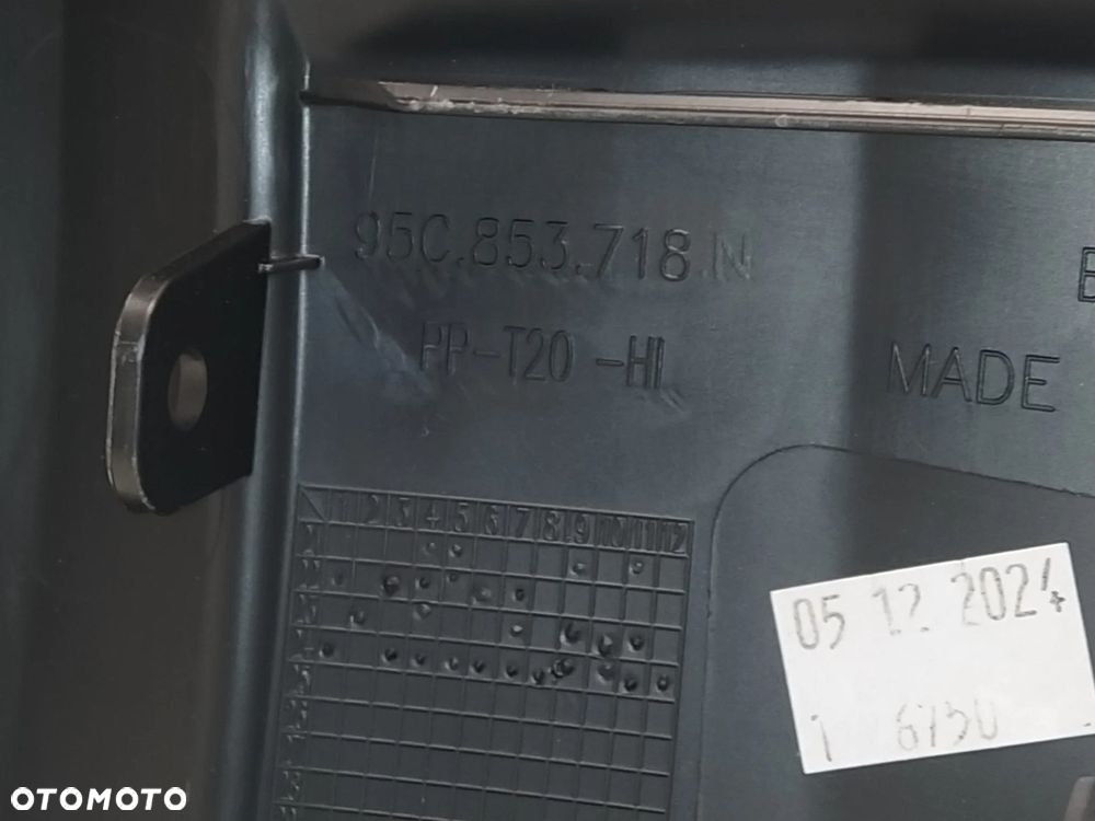 PORSCHE MACAN II TURBO 95C 24- NAKŁADKA LISTWA BŁOTNIKA LEWA PRAWA TYŁ TYLNA PRZÓD PRZEDNIA KOMPLET CZARNY MAT ORYGINAŁ - 8