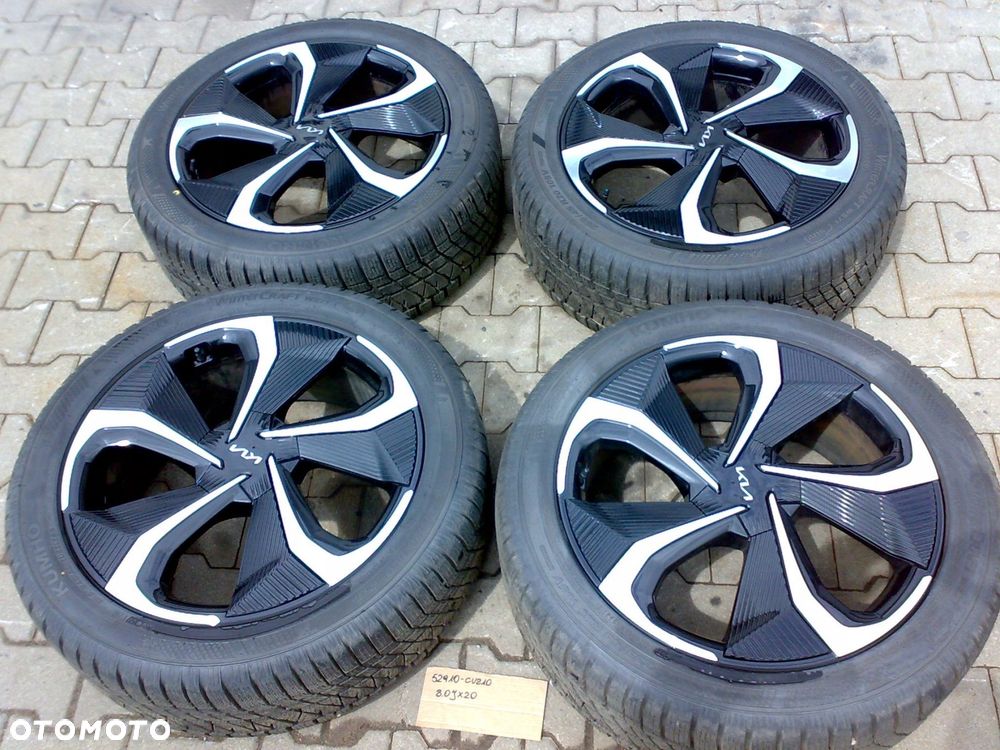kia ev6 ev-6 gt-line koła felgi alu 20'' opony zima idealne !! 255/45r20 - 1
