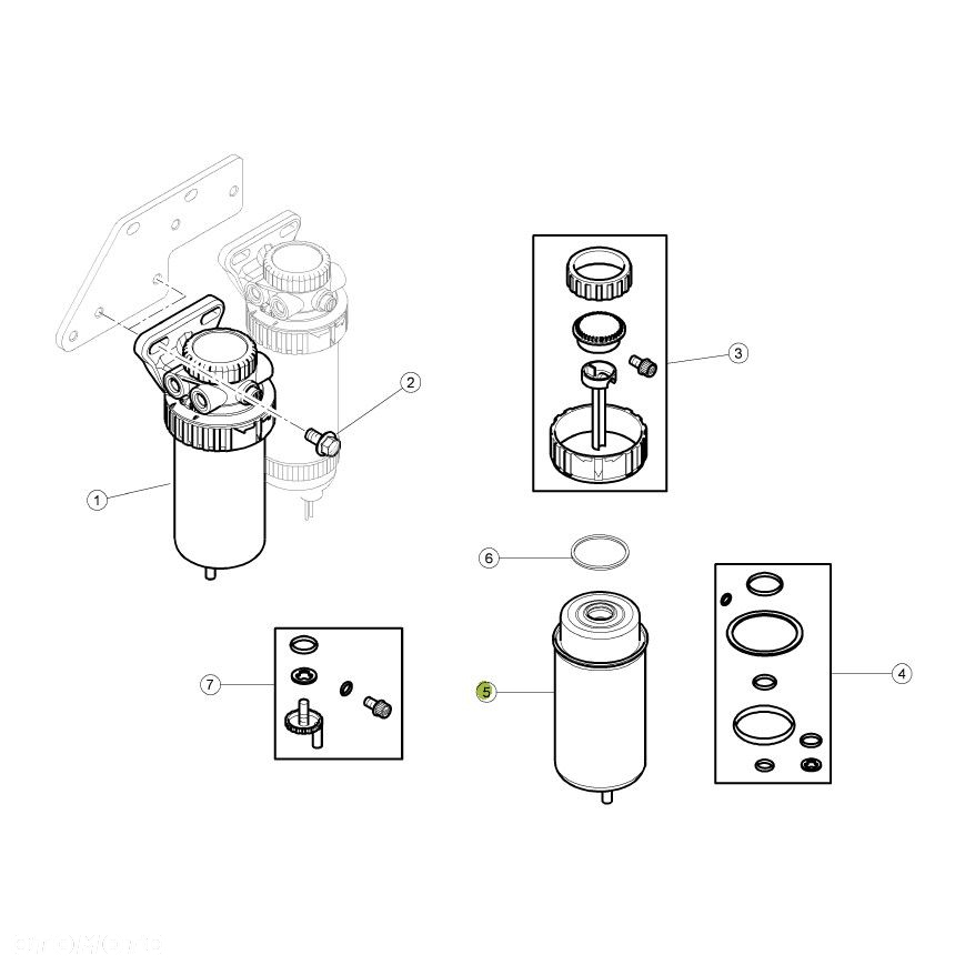 Filtr paliwa WK8162 Mann Filter - 4
